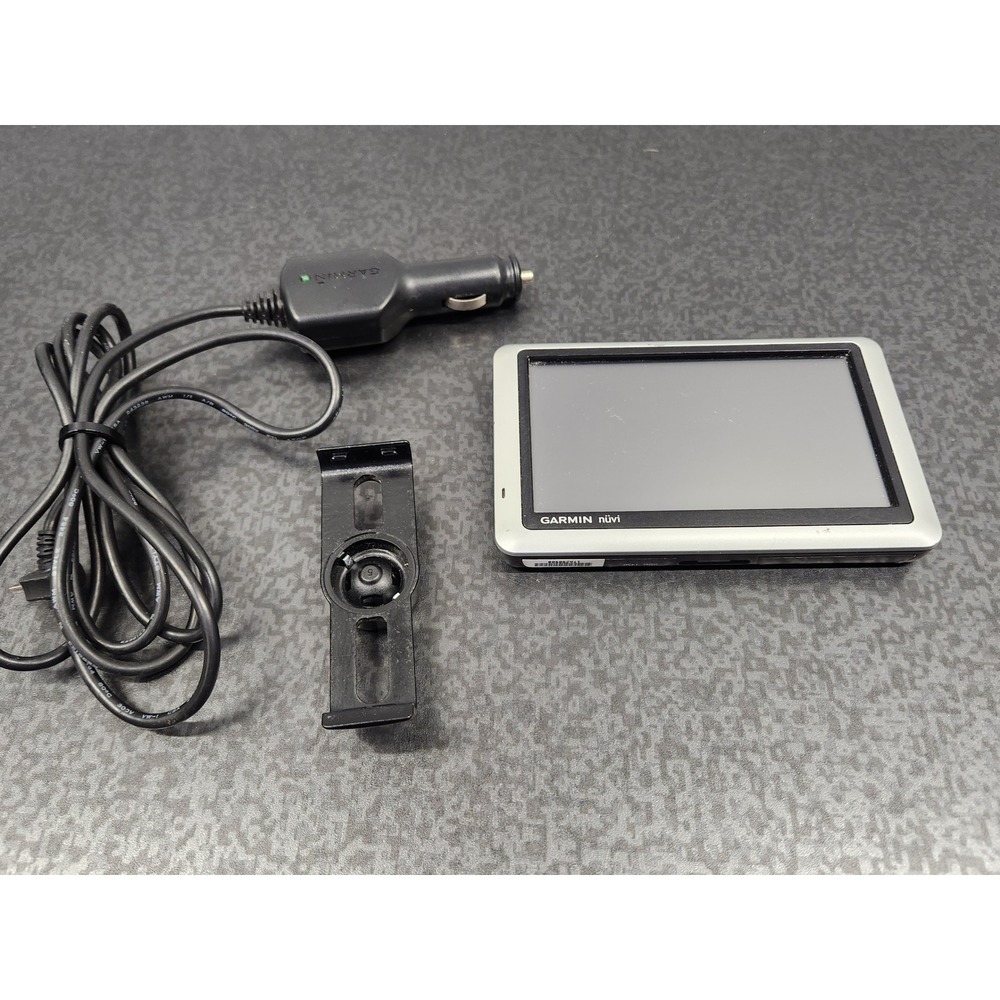 Garmin Nuvi 1450 GPS Navigator Unit Car Charger Back Clip Tested Good